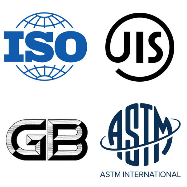 ISOおよびASTM Internationalのロゴ
