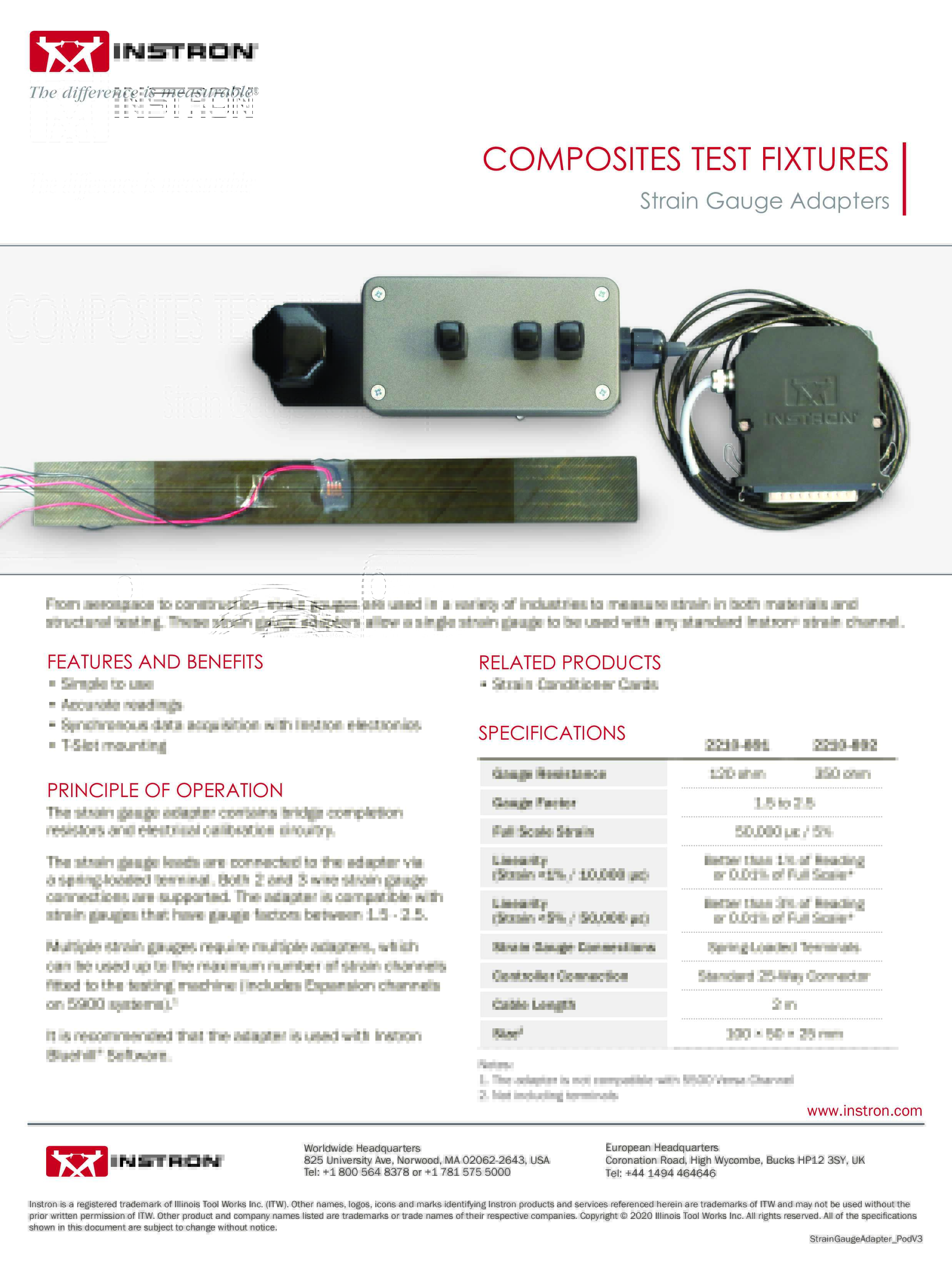 Composites Test Fixtures: Strain Gauge Adapter