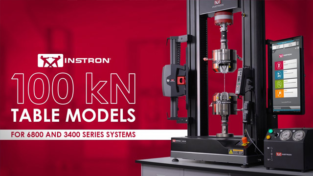 Instron、100 kN卓上型万能試験システムを発表