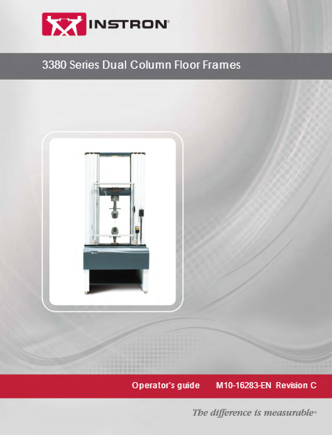 3380 Dual Column Floor Frames Operator Guide