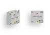 Instron Labtronic EVO® SAFE safety system enclosure, ISO 13849-1/2 compliant, shown in isometric and front views